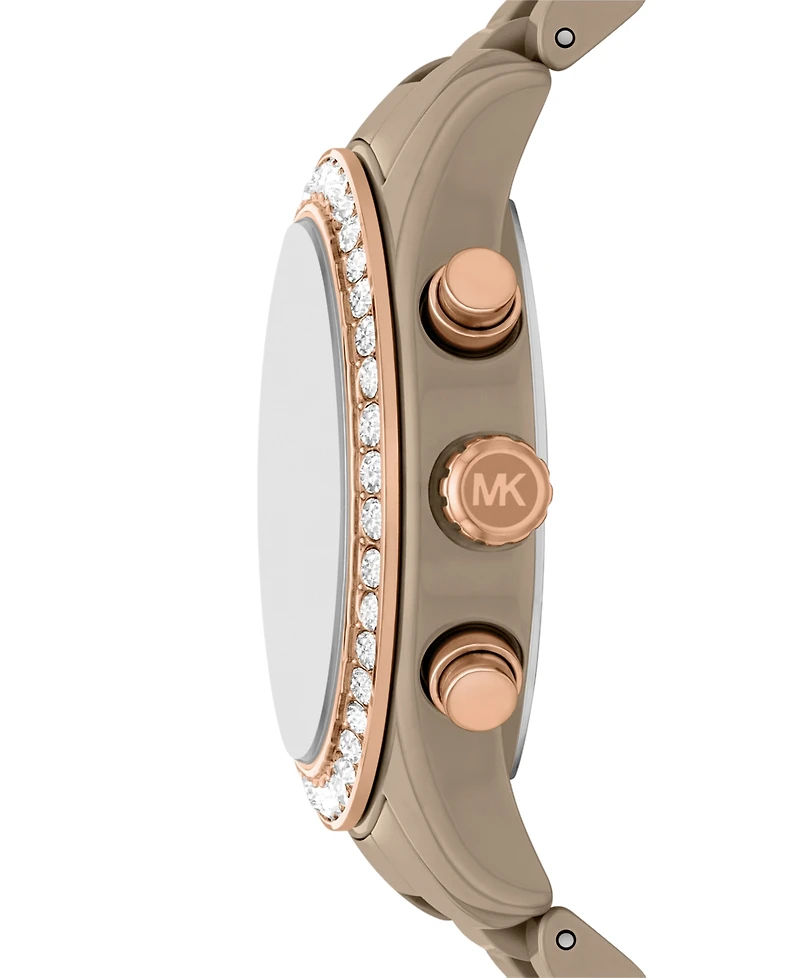 Michael Kors Women's Lexington Chronograph Mink Ceramic Watch, 38mm