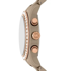 Michael Kors Women's Lexington Chronograph Mink Ceramic Watch, 38mm