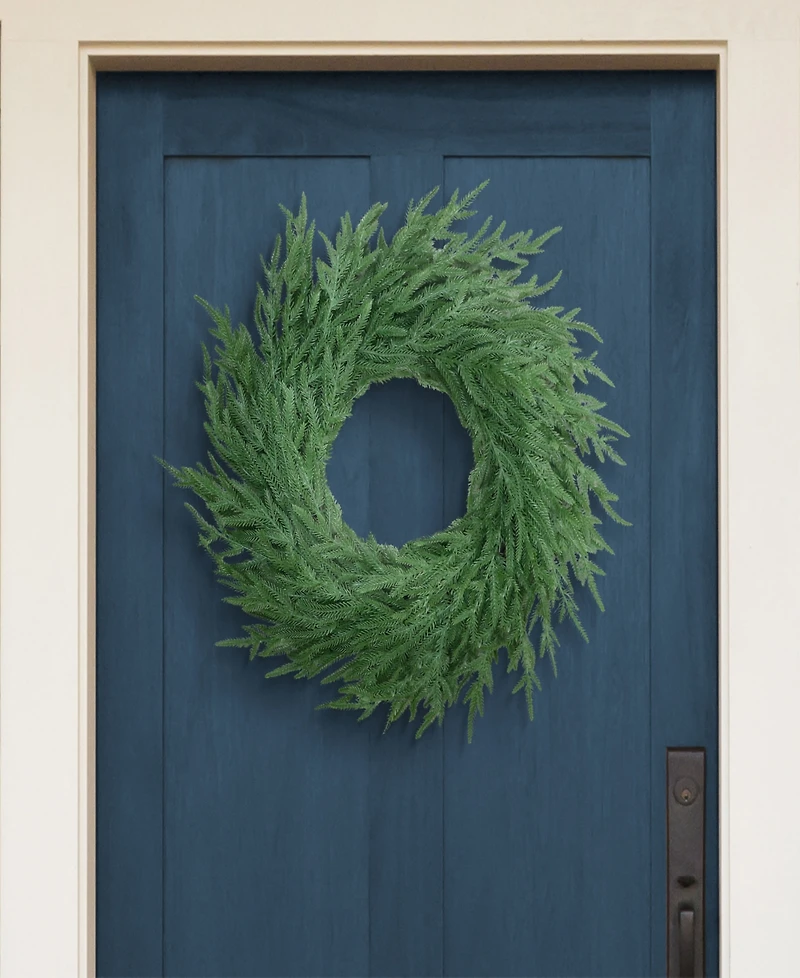 Puleo 24" Soft Unlit Artificial Christmas Wreath
