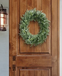 Puleo 24" Linden Fir Artificial Christmas Wreath