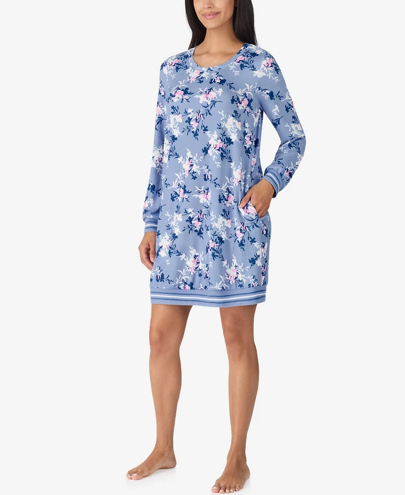 Ellen Tracy Women's Long Sleeve Sleepshirt