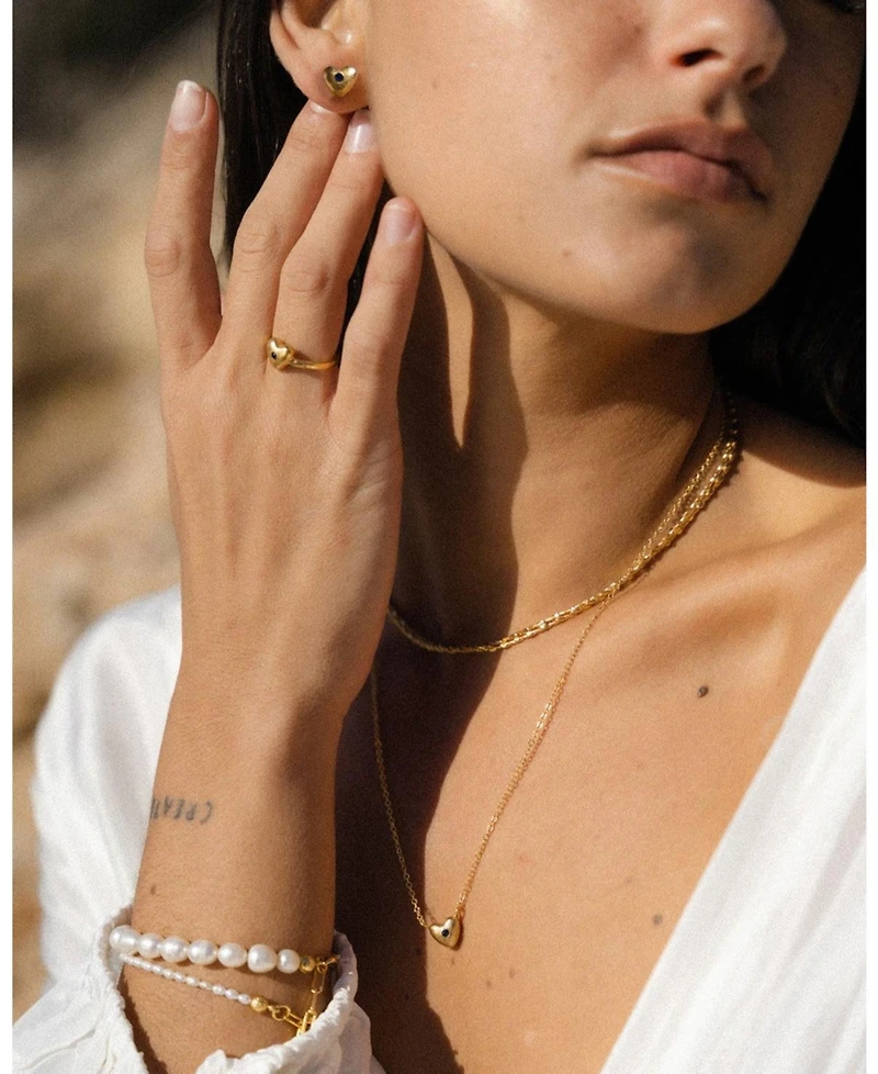 Ottoman Hands Marina Heart Pendant Necklace