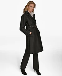 Donna Karan New York Women's Single-Breasted Belted Trench Coat