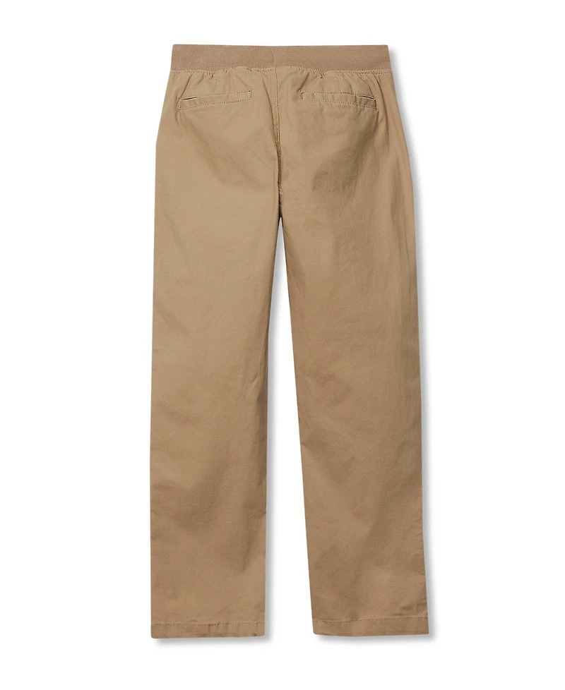 Lands' End Boys Stretch Soft Rib Waist Iron Knee Pull On Pants