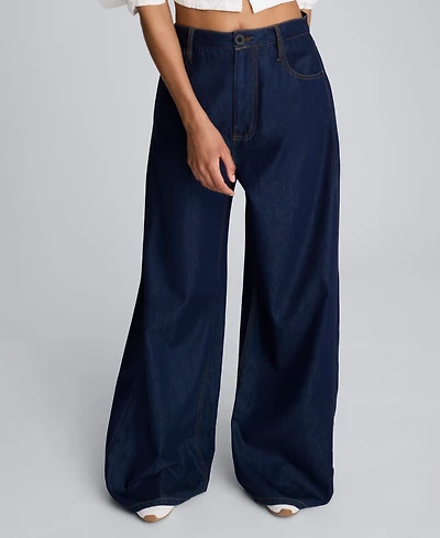 Kenneth Cole Women's High-Rise Pleated Jeans