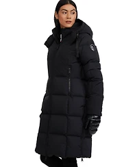 Pajar Women's Zaniah Long Channel Quilted Puffer with Removable Hood