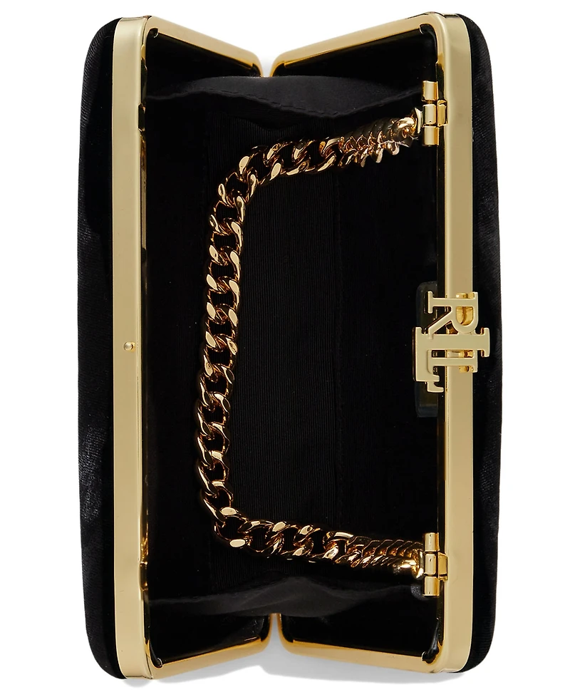 Lauren Ralph Lauren Velvet Small Franki Mini Clutch