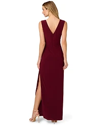 Adrianna Papell Women's Embellished Back Zipper Maxi Gown