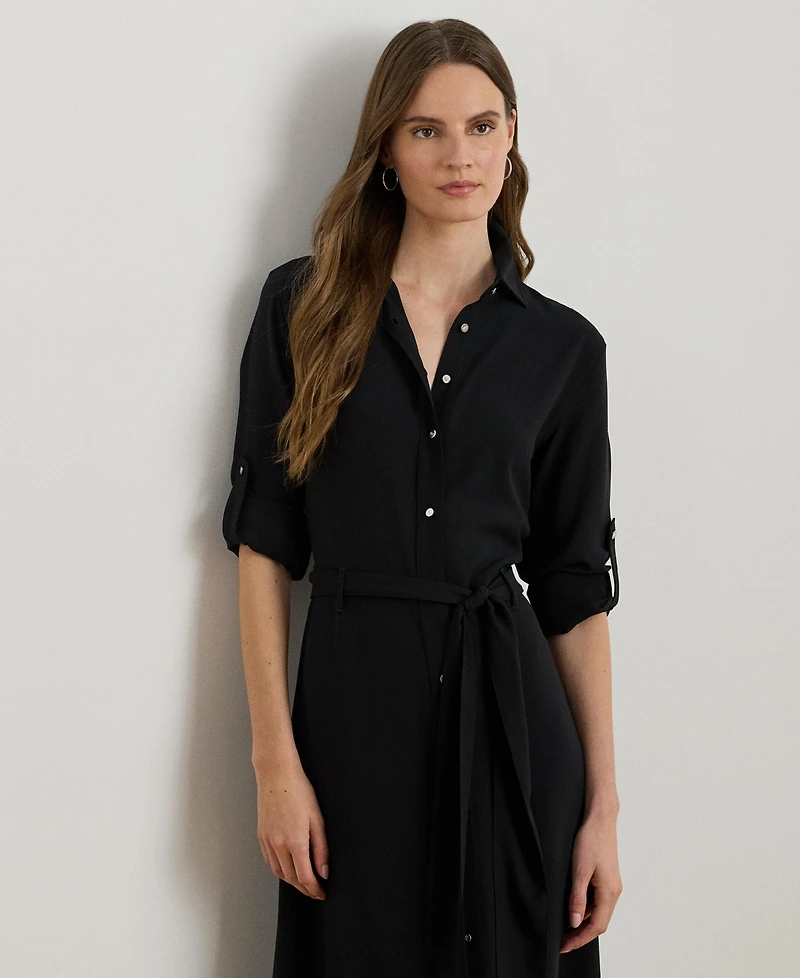 Lauren Ralph Lauren Women's Belted Shirt Dress
