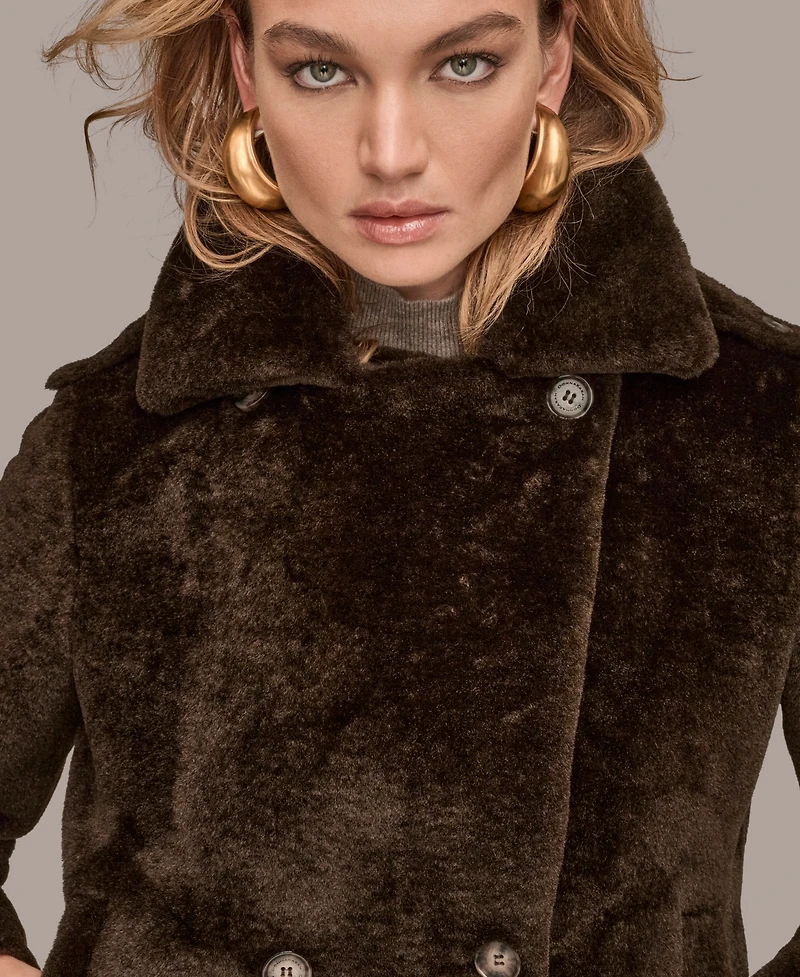 Donna Karan New York Women's Double-Breasted Coat