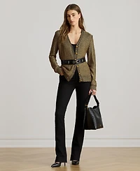 Lauren Ralph Women's Sequin Long Sleeve Cardigan