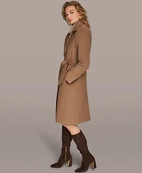 Donna Karan New York Women's Notch Collared Belted Coat