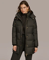 Donna Karan New York Women's Hooded Puffer Coat