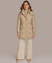 Donna Karan New York Women's Hooded Puffer Coat