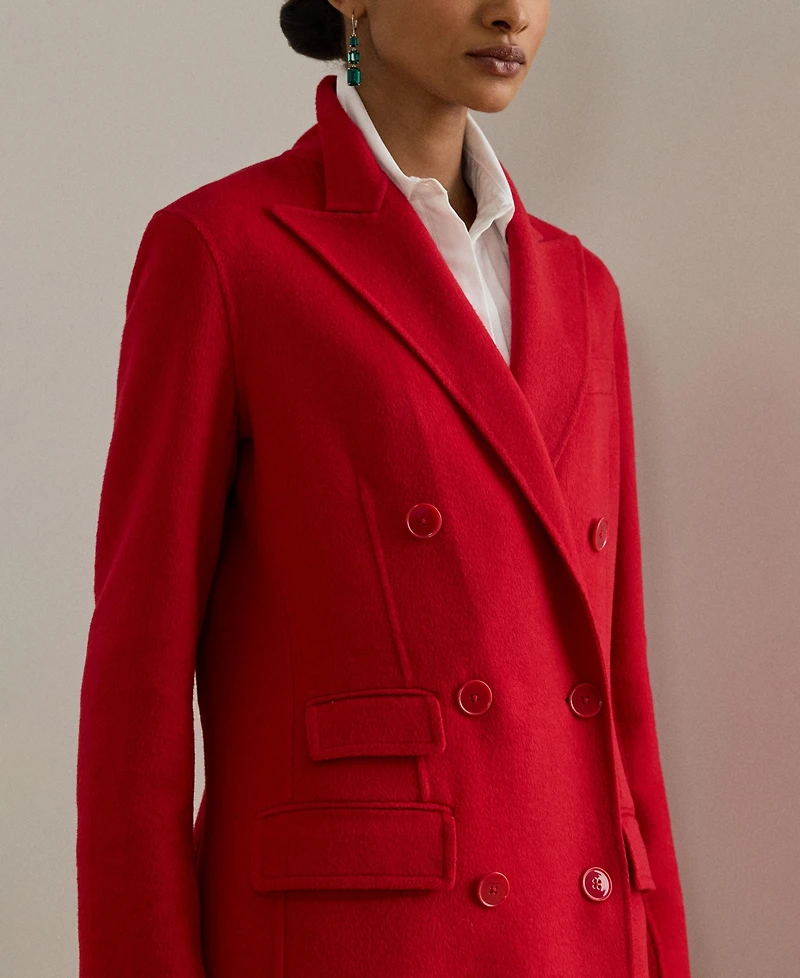 Lauren Ralph Women's Double Breasted Long Sleeve Coat