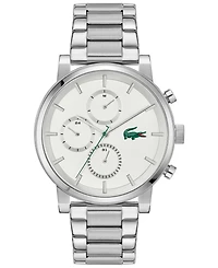 Lacoste Men's Replay Silver Tone Stainless Steel Bracelet Watch, 44mm
