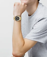 Lacoste Men's Mainsail Gold Tone Stainless Steel Bracelet Watch, 43mm