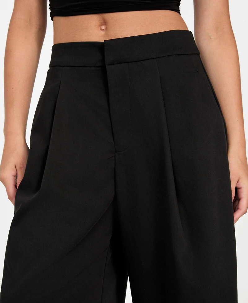 Guess Women's Junny Twill Wide Leg Capri