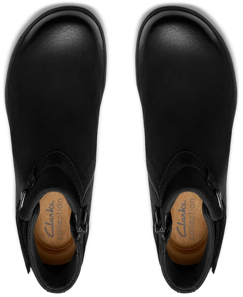 Clarks Collection Women's Carleigh Drift Wedge Booties