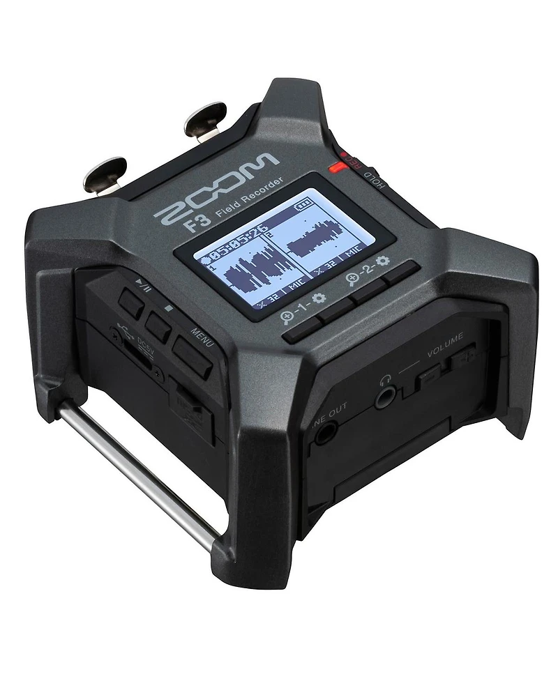 Zoom F3 2-Channel/2-Track Field Recorder, Bundle with 64GB Memory Card, TAPH100 Headphones, 4x Aa NiMH Batteries, Gx-ch-AA4 4-Bay Charger