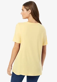 Woman Within Women's Perfect Short-Sleeve Crewneck Tee
