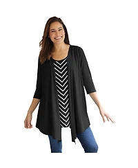 Woman Within Women's 7-Day Layered 2-In-1 Tunic
