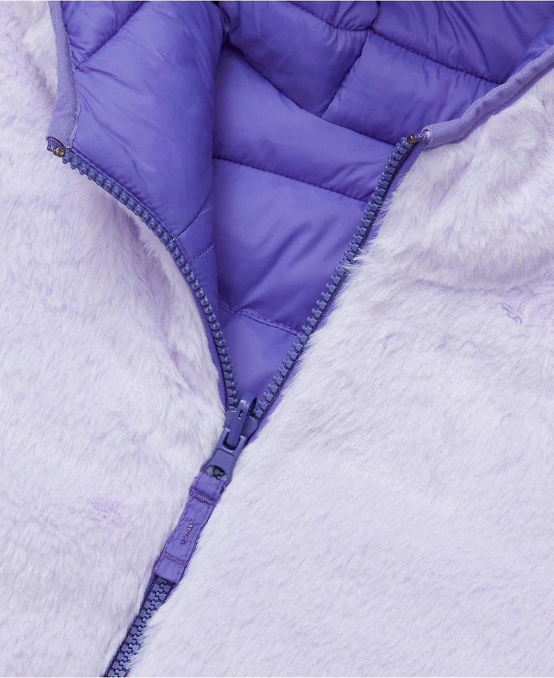 Lands' End Girls FeatherFree Reversible Hooded Jacket