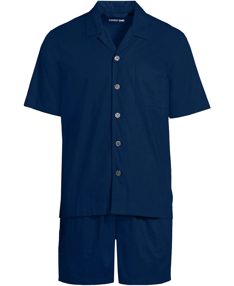 Lands' End Men's Short Sleeve Essential Sleep Set