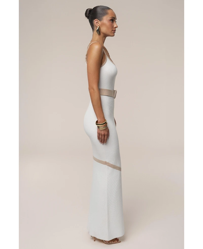 Jluxlabel Women's Belted Cami Maxi Dress