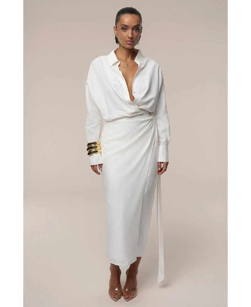 Jluxlabel Women's Skyline Wrap Midi Dress