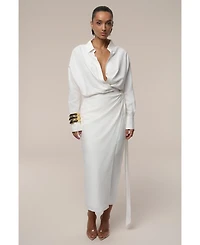 Jluxlabel Women's Skyline Wrap Midi Dress