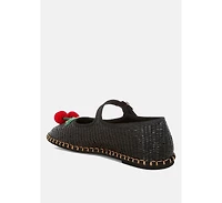 Brunch Date Cherry Accent Mary Jane Flats Women