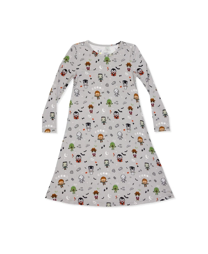 Bellabu Bear Girls' Little Monsters Short Sleeve Dress