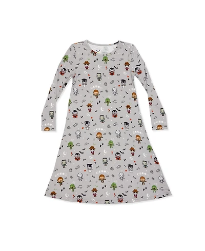 Bellabu Bear Girls' Little Monsters Short Sleeve Dress