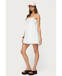 Edikted Women's Winifred Eyelet Babydoll Mini Dress