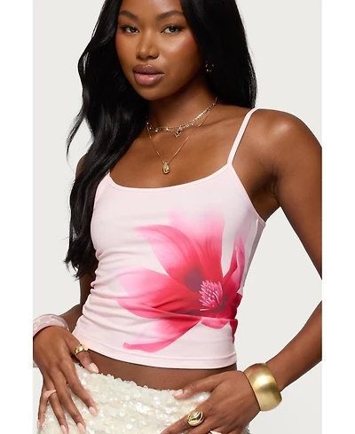 Edikted Women's Ashe Flower Tank Top