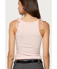 Edikted Women's Chrissy Tie Strap Tank Top