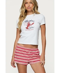 Edikted Womens Lobster Club T Shirt