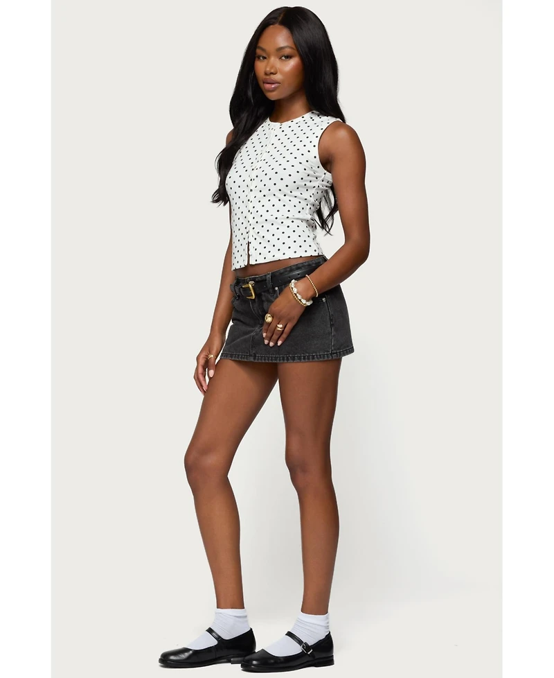 Edikted Women's Rosalind Polka Dot Tank Top