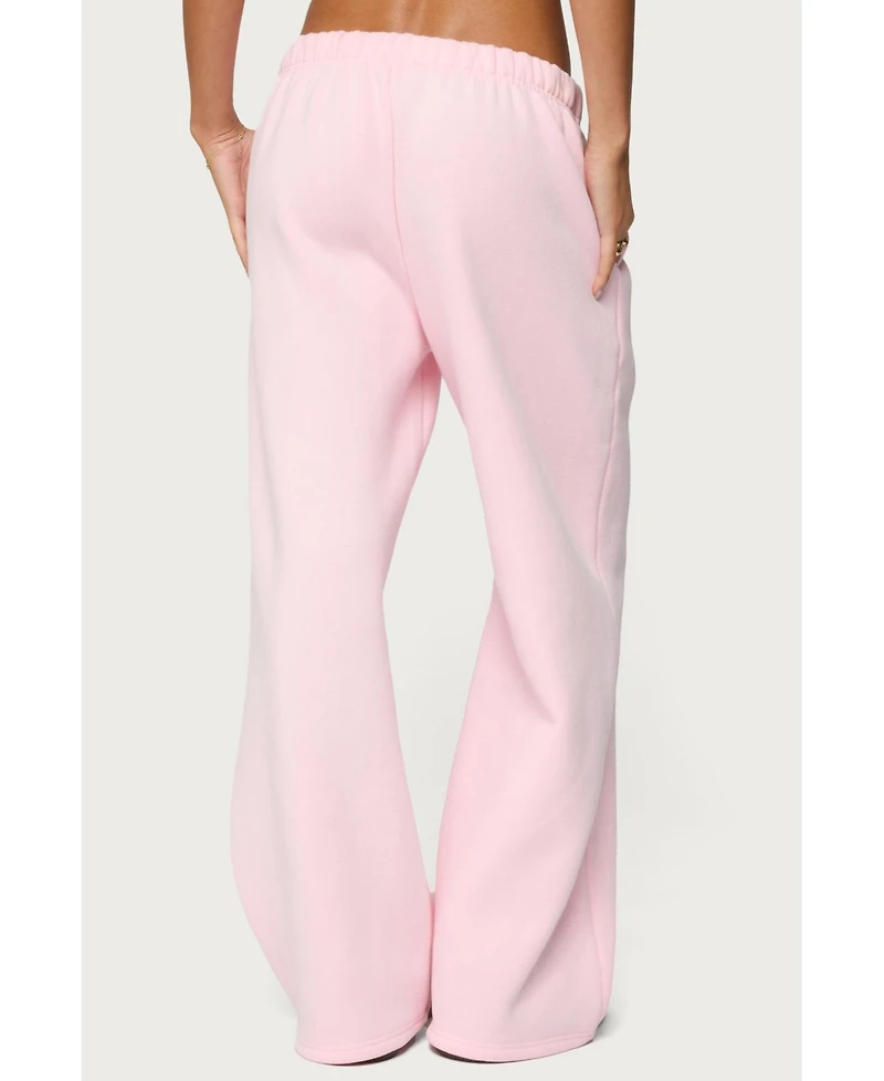Edikted Women's Love Wide Leg Sweatpants