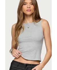 Edikted Womens Elliana Side Slit Tank Top