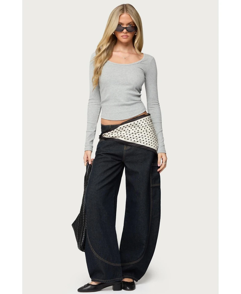 Edikted Women's Makenna Scoop Neck Top