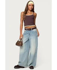 Edikted Women's Roya Layered Halter Tank Top