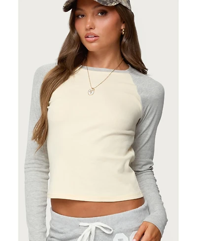 Edikted Women's Raya Long Sleeve T Shirt