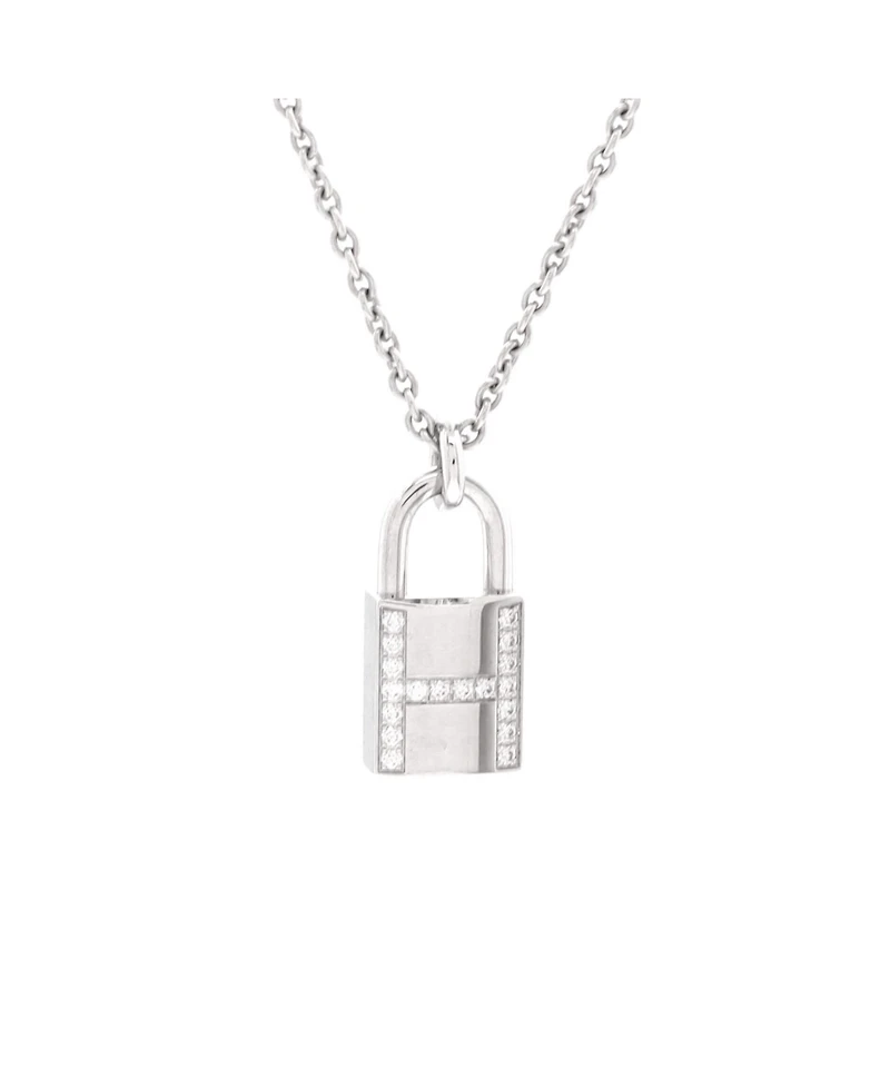 Pre-Owned HERMES Amulettes Cadenas Pendant Necklace
