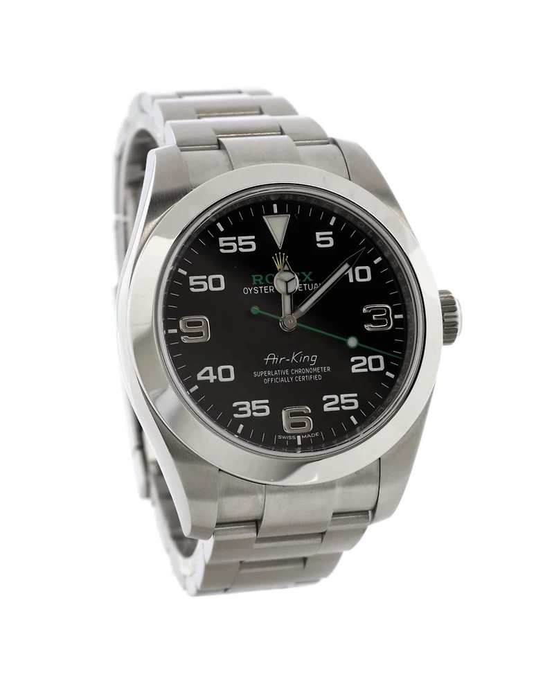 Pre-Owned Rolex Oyster Perpetual Air King Chronometer Automatic Watch in Stainless Steel 40mm