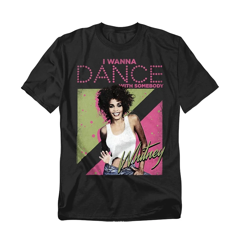 Logovision Men's Whitney Houston I Wanna Dance T Shirt