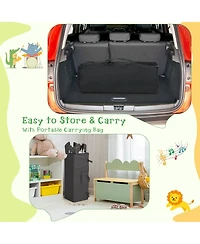 Costway Baby Bedside Sleeper Portable Baby Bassinet 4-in-1 Rolling Bassinet
