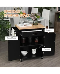 Slickblue Modern Kitchen Storage Cabinet with Adjustable Shelves for Pantry and Dining Room