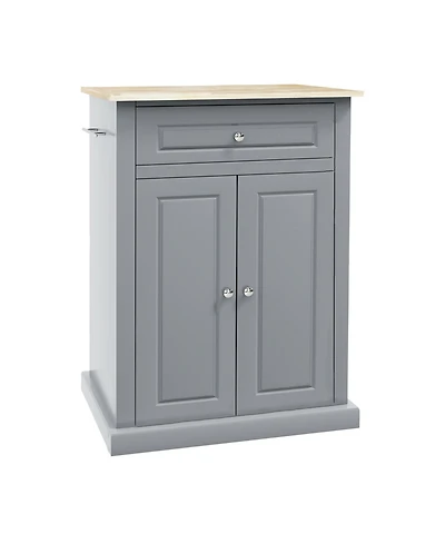 Slickblue Spacious Freestanding Kitchen Storage Cabinet with Adjustable Shelves for Pantry